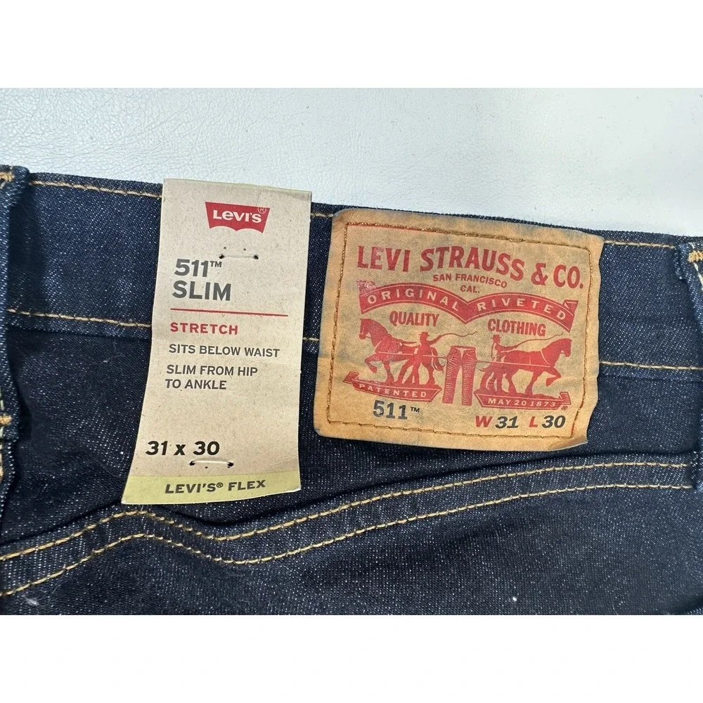 Levi's Men's 511 Slim Fit Jeans Dark Flex Stretch 31W x 30L‎